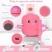 Drawing Robot for Kids,Interactive Educational Drawing Robot for Kids,Montessori Learning Toy with 100 Word Cards Color Pink