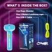 Glow in The Dark Loop Rope Launcher Propeller,Lasso Pressure Reducer,Game Shooter String Toy,Birthday Christmas Ideal Gift Green