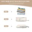 4 Set Compression Packing Cubes for Suitcases, Luggage Packing Organizers Bag Travel Accessories(Beige)