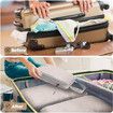 4 Set Compression Packing Cubes for Suitcases, Luggage Packing Organizers Bag Travel Accessories(Beige)