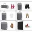 Compression Packing Cube for Suitcase, 6 Pcs Travel Luggage Organizer (Sky Blue)