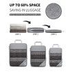 Compression Packing Cube for Suitcase, 6 Pcs Travel Luggage Organizer (Sky Blue)