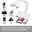 5-in-1 Memory Card Reader, USB OTG Adapter & SD Card Reader for iPhone/iPad, USB C and USB A Devices with Micro SD & SD Card Slots