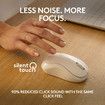 Wireless Silent Bluetooth Mouse Pompact Portable Smooth Tracking for Windows,MacOS Compatible with PC,Mac,Laptop,Tablets-White