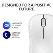 Wireless Silent Bluetooth Mouse Pompact Portable Smooth Tracking for Windows,MacOS Compatible with PC,Mac,Laptop,Tablets-White
