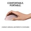 Wireless Silent Bluetooth Mouse Pompact Portable Smooth Tracking for Windows,MacOS Compatible with PC,Mac,Laptop,Tablets-Pink