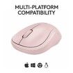 Wireless Silent Bluetooth Mouse Pompact Portable Smooth Tracking for Windows,MacOS Compatible with PC,Mac,Laptop,Tablets-Pink