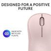 Wireless Silent Bluetooth Mouse Pompact Portable Smooth Tracking for Windows,MacOS Compatible with PC,Mac,Laptop,Tablets-Pink
