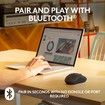 Wireless Silent Bluetooth Mouse Pompact Portable Smooth Tracking for Windows,MacOS Compatible with PC,Mac,Laptop,Tablets-Black