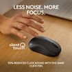 Wireless Silent Bluetooth Mouse Pompact Portable Smooth Tracking for Windows,MacOS Compatible with PC,Mac,Laptop,Tablets-Black