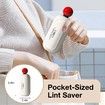 2 in 1 Washable Reusable Lint Roller Scraper,Portable Gel Lint Ball for Clothes Pet Hair Remover for Furniture,Dog Cat(White)