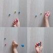 Korean Traditional Play Game Gonggi Jack Stone Pebbles Set (2 Sets)