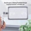 LED Magnifying Glass with 48 LEDs, Handheld Desktop Reading Magnifier, Rotating Base, Adjustable Brightness LED Magnifier for Reading Seniors Low Vision