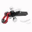 5in1 Tow Bar Ball Mount Trailer Hitch Receiver Tongue Hook D Shackle 5443kg Fit 50mm 4WD Car Towing Caravan Boat Camper ATV Truck Heavy Duty