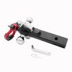 5in1 Tow Bar Ball Mount Trailer Hitch Receiver Tongue Hook D Shackle 5443kg Fit 50mm 4WD Car Towing Caravan Boat Camper ATV Truck Heavy Duty