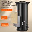 10L Wax Melter Candle Making Melting Pot 1800W Electric Soy Soap Paraffin Maker Machine Home Commercial Stainless Steel Furnace Quick Pour Spout