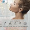 Eye Steamer Portable Electric Heated USB Nano Eye Mist Sprayer with Warm Compress for Dry Eyes,Rechargeable Eye Drops Steamer for Home Office Travel-Blue
