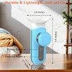 Eye Steamer Portable Electric Heated USB Nano Eye Mist Sprayer with Warm Compress for Dry Eyes,Rechargeable Eye Drops Steamer for Home Office Travel-Blue
