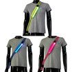 USB Rechargeable LED Reflective Belt Sash Adjustable Length LED Light Up Running Belt Light for Walkers (Blue)