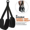 Heavy Duty Resistance Band for Pull Up Bar, Adjustable Weight/Size with Fabric Feet/Knee Rest, Bands for Pull Up Assist for Strength Training (Black)