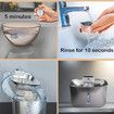 Stainless Steel Pet Water Fountain 3.2L/108oz,Automatic  Dog Cat Drinking Dispenser Cordless Battery Operated