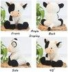 22 CM Cow Stuffed Animal Soft Plush Cute Cow Doll for Boys Girls Age 4 Up