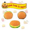 Comfy Food Pillows Toy Plush, Soft, Cuddly, and Irresistible Pefect Toys Gift for Kids and Friends, Hamburg, 30 CM