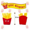 Comfy Food Pillows Toy Plush, Soft, Cuddly, and Irresistible Pefect Toys Gift for Kids and Friends, French Fries, 30 CM