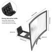 12 Inches Phone Screen Magnifier, 3D HD Movie Screen Amplifier Foldable Phone Stand Screen Amplifier for All Smartphone