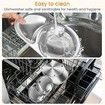 3L Cat Water Fountain,Stainless Steel Pet Water Fountains Dog Dispenser,2-in-1 Ultra-Silent Cat Drinking and Food Fountains Suitable for Pets