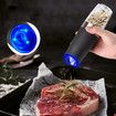 Rechargeable Electric Salt and Pepper Grinder Set, Automatic Gravity Electric Salt and Pepper Grinder Set, Adjustable Roughness, LED Light, 2 Pack