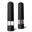 Electric Salt and Pepper Grinder, Battery Operated, Salt and Pepper Mills, Adjustable Coarseness,One Handed Operation 1 Pack (Black)