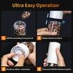 Electric Salt and Pepper Grinder with Warm LED Light, Adjustable Coarseness Large Capacity Automatic Salt Pepper Mill Grinder for Kitchen, White