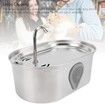Cat Water Fountain,3.5L Large Capacity Automatic Stainless Steel Pet Water Dispenser Indoor Cat and Dog Water Fountain with Water Level Window