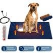 Dogs Electric Heating Pet Bed Blanket Thermal Mat Protection Temperature Display 75*45cm