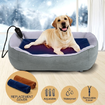Dogs Electric Heating Pet Bed Blanket Thermal Mat Protection Temperature Display 75*45cm