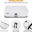 8 Set Compression Packing Cubes Travel - Maximize Space In Luggage With Patented HybridMax Double Capacity Design For Travel,Large,Small,Medium-White