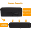 8 Set Compression Packing Cubes Travel - Maximize Space In Luggage With Patented HybridMax Double Capacity Design For Travel,Large,Small,Medium-Black