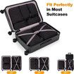 8 Set Compression Packing Cubes Travel - Maximize Space In Luggage With Patented HybridMax Double Capacity Design For Travel,Large,Small,Medium-Black