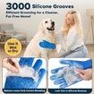 6PCS Pet Grooming Kit,Dog Washing Gloves,Dog Bath Brush,Dog Toothbrush Finger,Dog Bath Gloves,Dog Shampoo Brush,Pet Grooming Gloves,Pet Bath Supplies