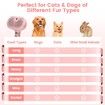 3 in 1 Cat Steam Brush,Pet Spray Hair Removal Comb for Shedding & Grooming,Water Brush for Cats Dogs Small Animals Long Short Hair (Pink)