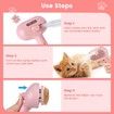 3 in 1 Cat Steam Brush,Pet Spray Hair Removal Comb for Shedding & Grooming,Water Brush for Cats Dogs Small Animals Long Short Hair (Pink)