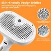 3 in 1 Cat Steam Brush,Pet Spray Hair Removal Comb for Shedding & Grooming,Water Brush for Cats Dogs Small Animals Long Short Hair (White)