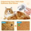 3 in 1 Cat Steam Brush,Pet Spray Hair Removal Comb for Shedding & Grooming,Water Brush for Cats Dogs Small Animals Long Short Hair (White)