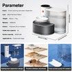 Smart Pet Water Fountain,3L Large Capacity Wireless Cat Water Fountain,Automatic Water Dispenser,Rechargeable Pet Water Dispenser