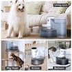 Smart Pet Water Fountain,3L Large Capacity Wireless Cat Water Fountain,Automatic Water Dispenser,Rechargeable Pet Water Dispenser