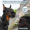 Dog Muzzle,Soft Air Mesh Pet Muzzle,Front Opening Design,Breathable,Adjustable,Prevents Biting Scavenging,Dog Mouth Cover Allows Drinking (Black,L)