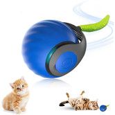 Cat Toy Ball Speedy Tail Smart Pet Exercise Kitten Kitty Play Interactive Automatic Rolling Enrichment Electric Self Moving Rollie Chase