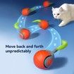 Speedy Ball with Tail Cat Toy,Smart Interactive Cat Ball,Automatic Cat Rolling Ball Enrichment Toy,Electric Self Moving Toy,Electronic Rollie Pet Chase