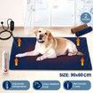 Dogs Cats Puppies Electric Heating Pet Bed Blanket Thermal Mat Protection Temperature Display 90cm x 60cm